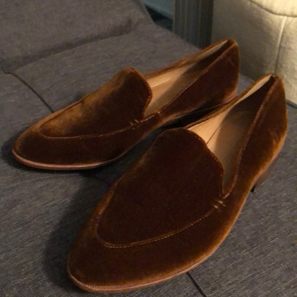 madewell velvet loafer
